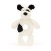 Baby Bashful Hund, Sort/Creme Rangle*Jellycat Flash Sale