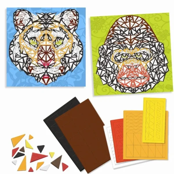 Kreativ Mosaik, Tiger & Gorilla*Djeco Shop