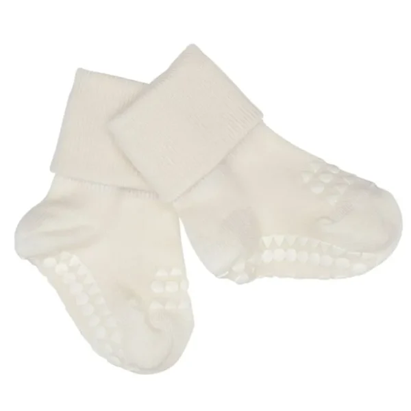 Bambus Non-Slip Sokker 1-2Ar - Off White*GoBabyGo Outlet