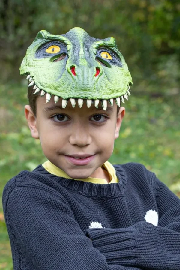 T-Rex Dino Mask, Green*Great Pretenders Store