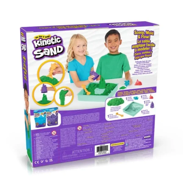 Sandbox Set - Green*Kinetic Sand New