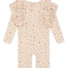 Konges Slojd Manuca Frill Onesie Str.12 Mdr, Multi Hearts*Konges Sløjd Discount