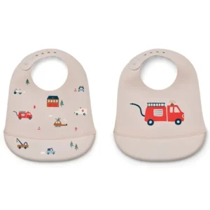 Tilda 2Pk Silikone Hagesmaekke, Emergency Vehicles*Liewood Flash Sale