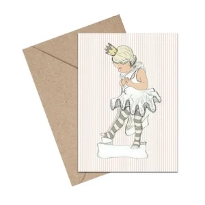 A6 Kort Little Ballet Girl*Mouse & Pen Best Sale