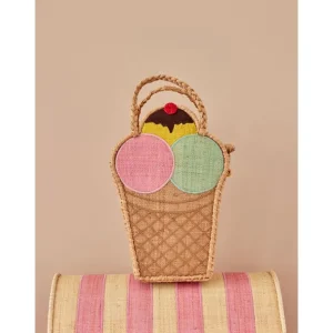 Raffia Taske - Nature/Ice Cream*RICE Hot