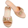 Slippers Clarisse Str.27/28, Salmon Glitter*Souza Discount